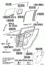 REAR DOOR PANEL & GLASS 1