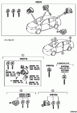 LOCK CYLINDER SET 4