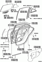 REAR DOOR PANEL & GLASS 2