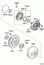 TORQUE CONVERTER, FRONT OIL PUMP & CHAIN (ATM) 1