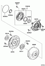 TORQUE CONVERTER, FRONT OIL PUMP & CHAIN (ATM) 2