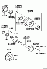 REAR AXLE SHAFT & HUB 2