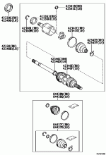 REAR AXLE SHAFT & HUB 1