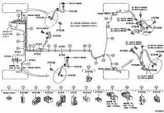 BRAKE TUBE & CLAMP 1