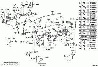 INSTRUMENT PANEL & GLOVE COMPARTMENT 1