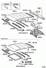 ROOF PANEL & BACK WINDOW GLASS 1