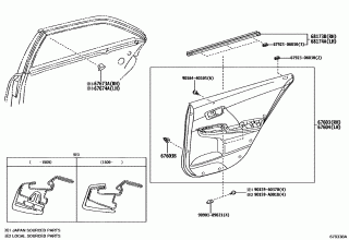 REAR DOOR PANEL & GLASS 2