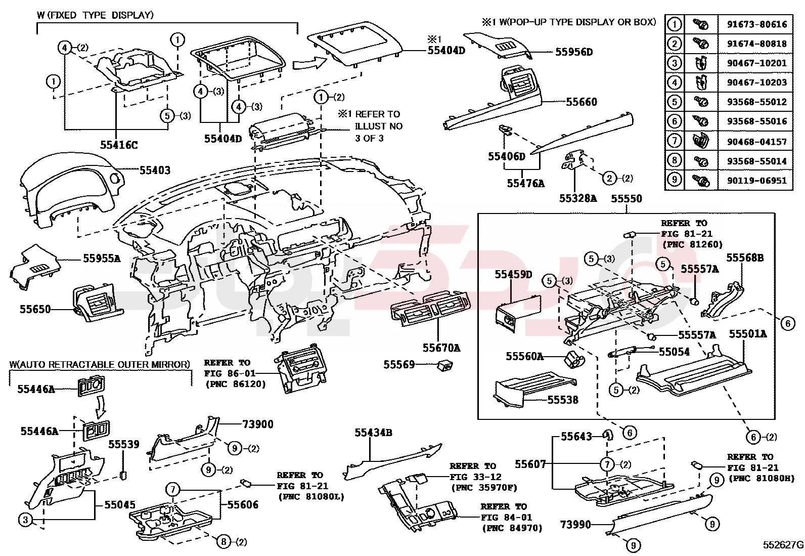 REGISTER ASSY, INSTRUMENT PANEL, NO.1 | 5565076010C0