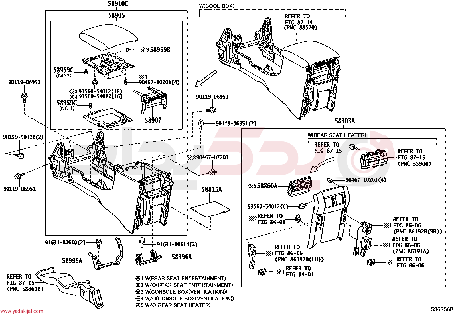 REGISTER ASSY, CONSOLE BOX | 5886060050C1