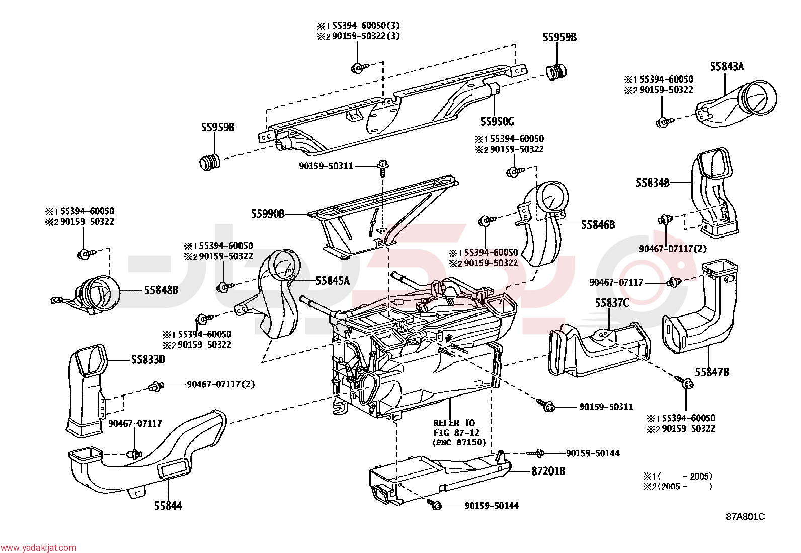 DUCT, HEATER TO REGISTER, NO.1 | 5584360220